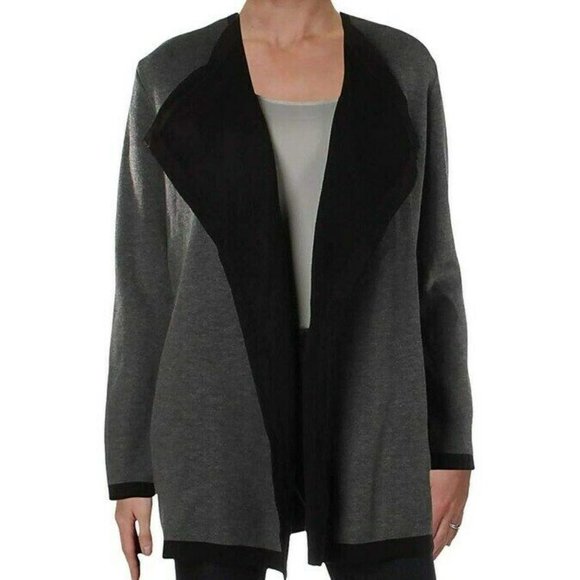 ANNE KLEIN Women's Drape Open Front Cardigan Sweater - Picture 1 of 2